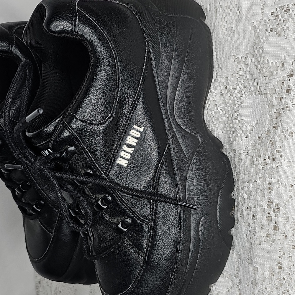 Nokwol Scripter Chunky Sole Black Platform Sneakers Shoes Sz 8 - Picture 5 of 7